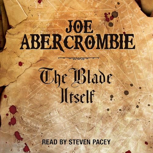 The audiobook cover for The Blade Itself