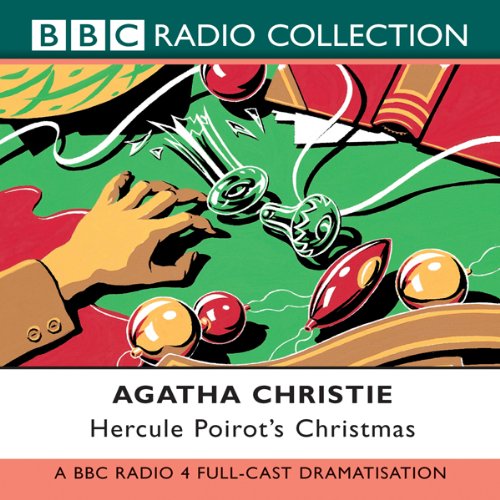 The audiobook cover for Hercule Poirot's Christmas by Agatha Christie