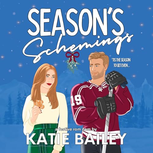 The audiobook cover for Season's Schemings by Katie Bailey