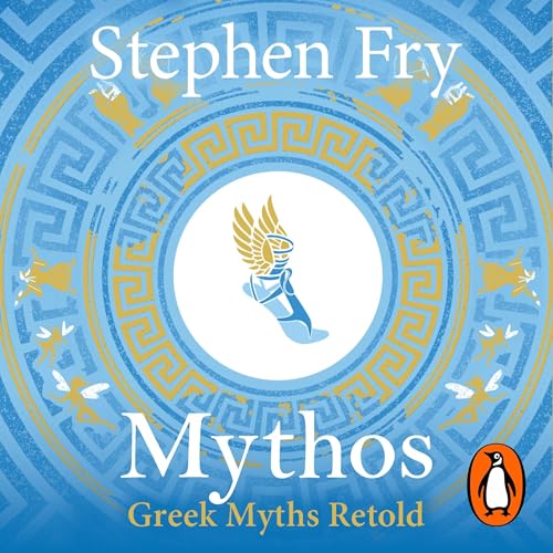 The audiobook artwork for Mythos by Stephen Fry