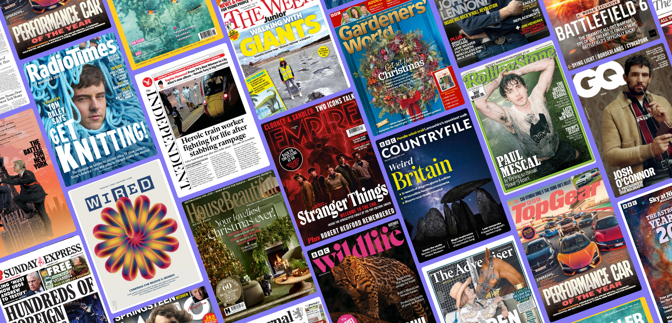 Image of some of the titles you can choose on the PressReader site.